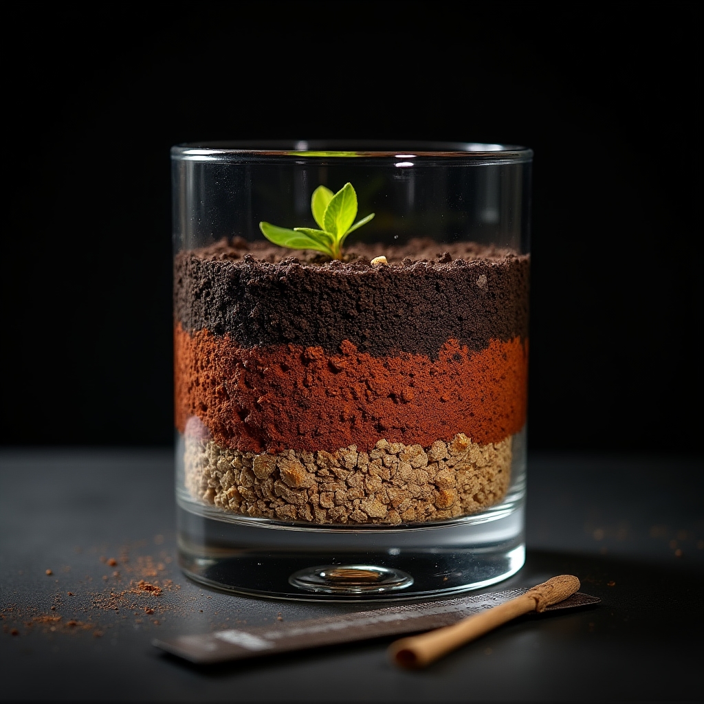 Échantillon de sol viticole